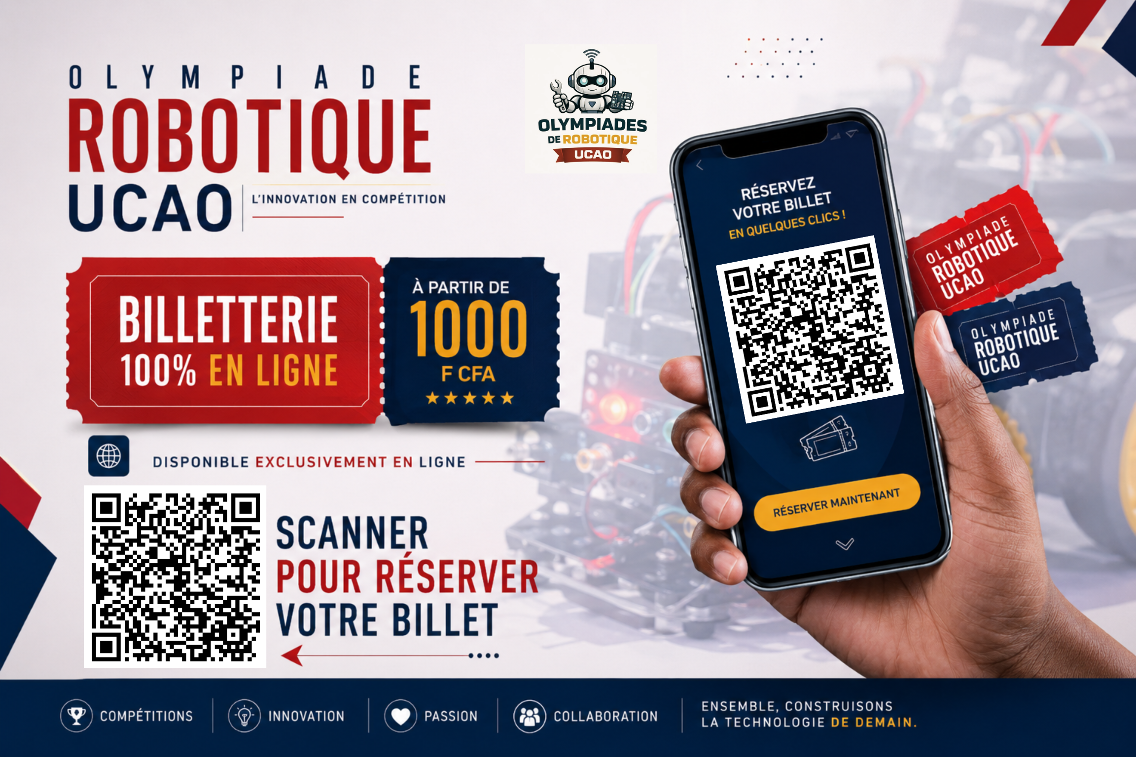 Ticket Olympiade de Robotique UCAO 2026